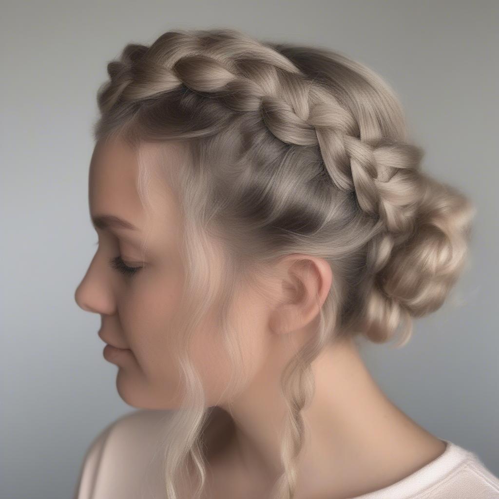 KMS Sea Salt Spray Used in Braided Hairstyles