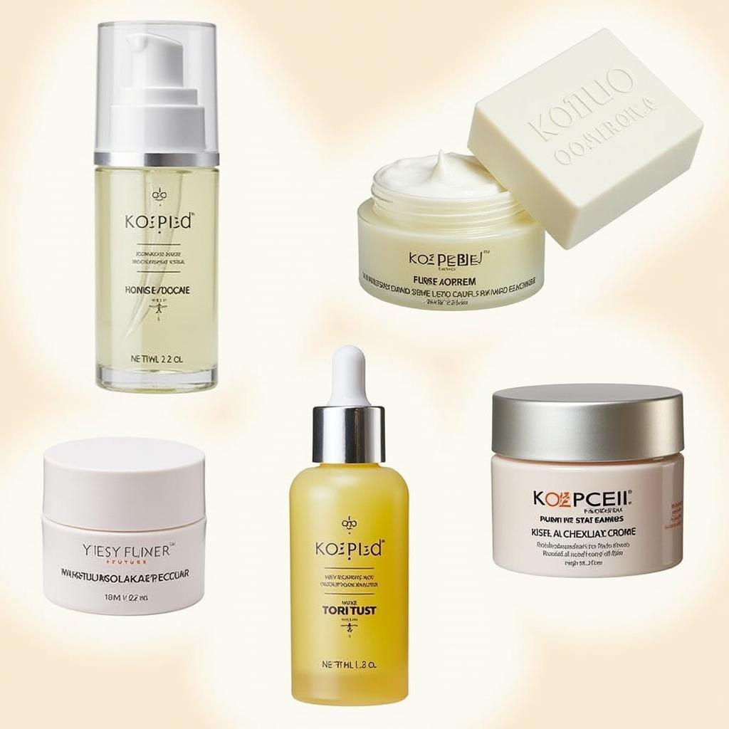 Various Kojic Acid Skincare Products