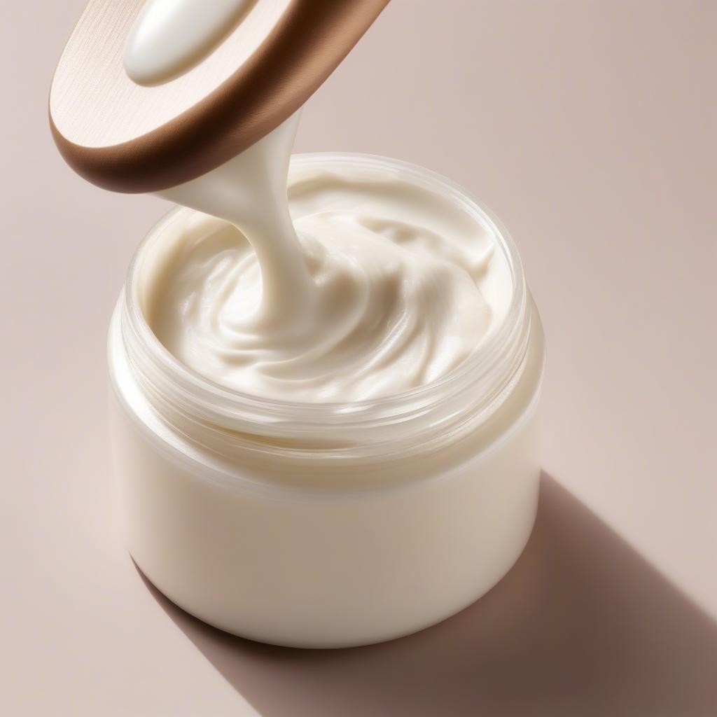 Close-up of Korean Body Cream Texture