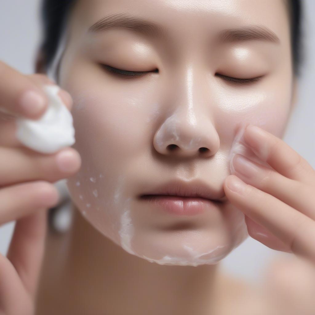 Applying Korean Peeling Gel