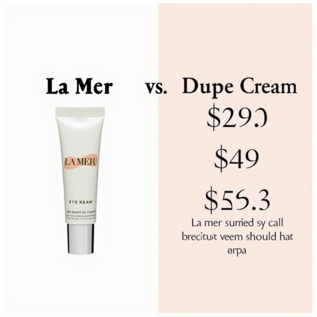 La Mer Eye Cream vs. Dupes