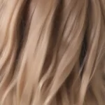 Close-up of a lace front wig hairline