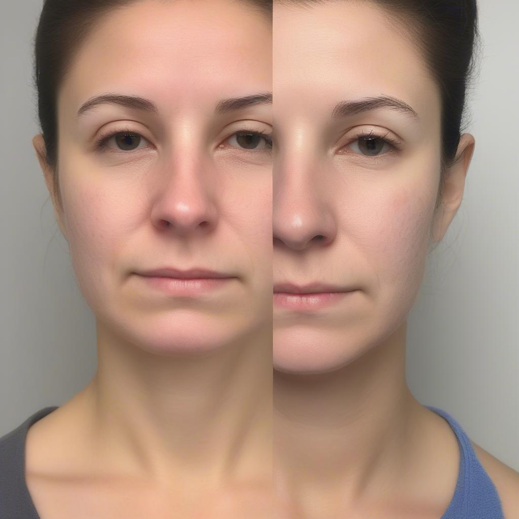 Laser CO2 Acne Scar Improvement Before and After Pictures