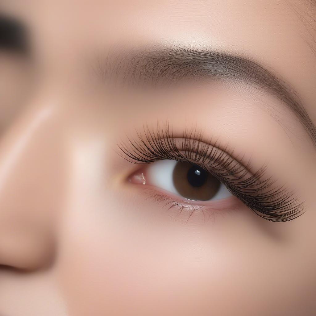 Applying Lash Extensions to Asian Eyes: A Close-Up