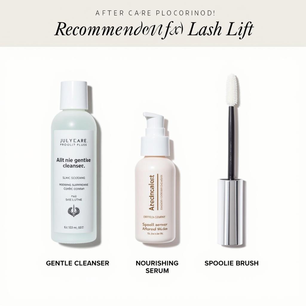 Essential Aftercare Products for Lash Lift