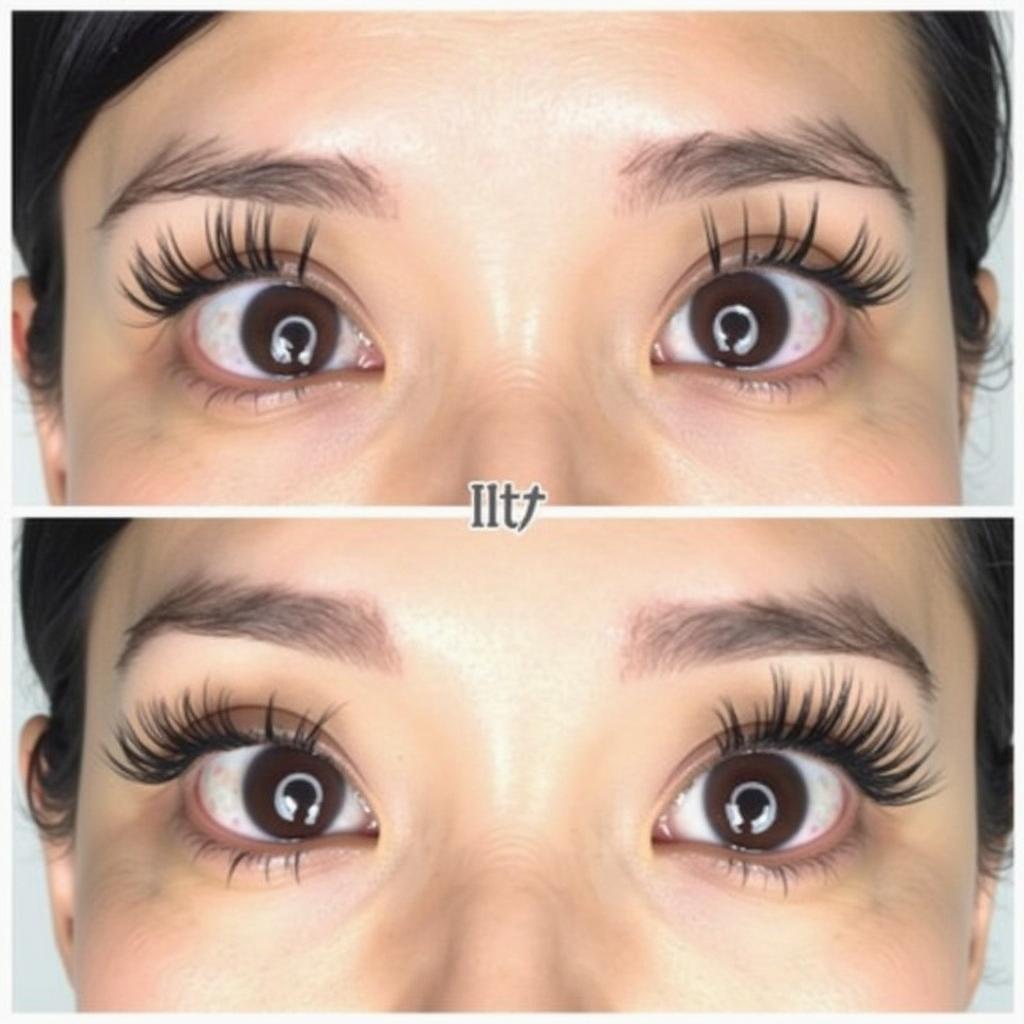 Lash Lift Before & After on Asian Eyes