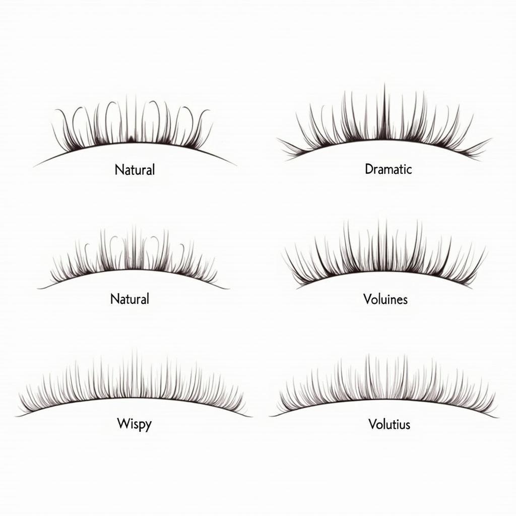 Various Styles of Lash Strips