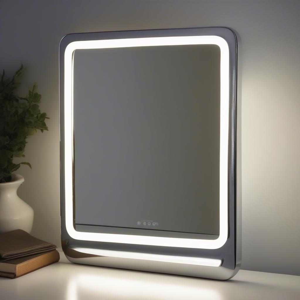 Compact LED Travel Mirror