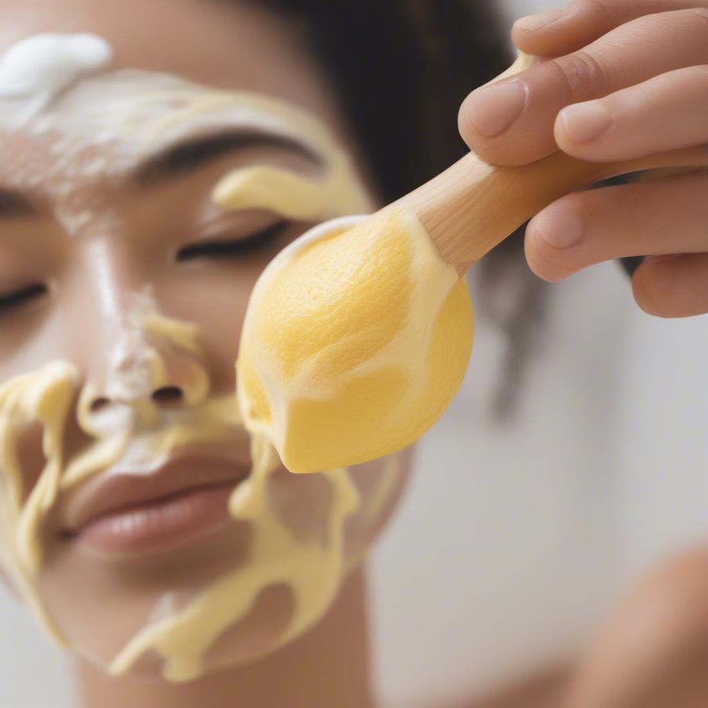 Lemon Cleansing Mask Exfoliating Dead Skin Cells