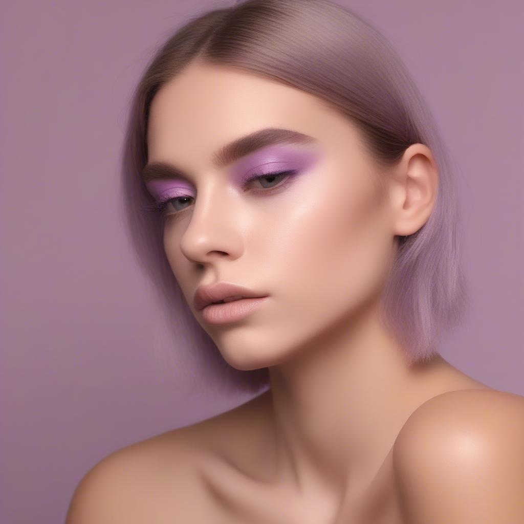 Lilac Eye Makeup Look