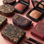 Luxurious limited edition makeup packaging featuring intricate designs and premium materials.