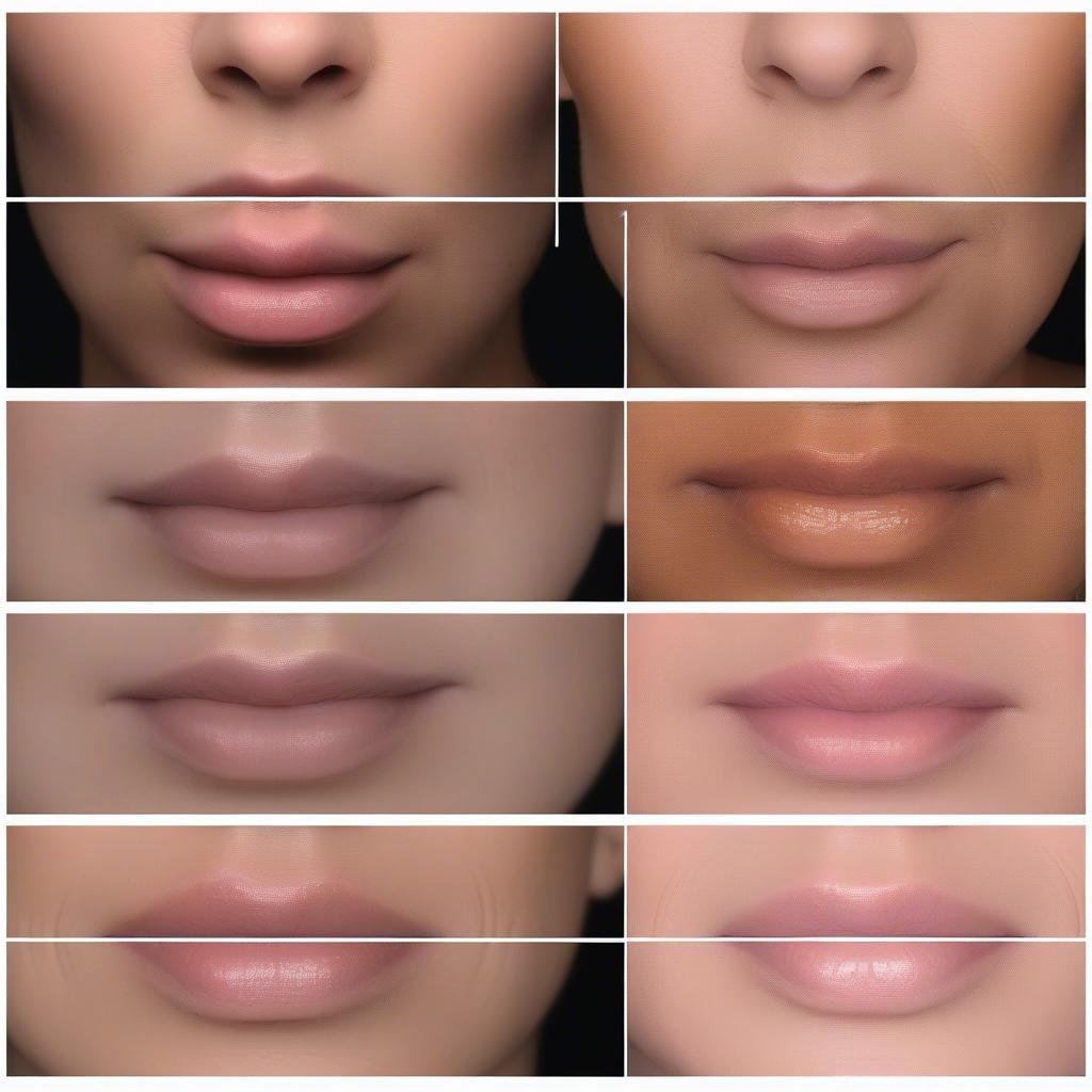 Natural Lip Shape Enhancement Before and After