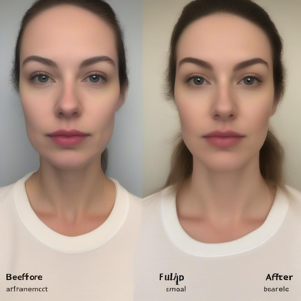 Subtle Lip Enhancement Before and After