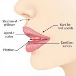 Lip Lift Surgical Procedure Illustration