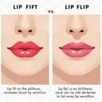 Lip Lift vs. Lip Flip Comparison Image