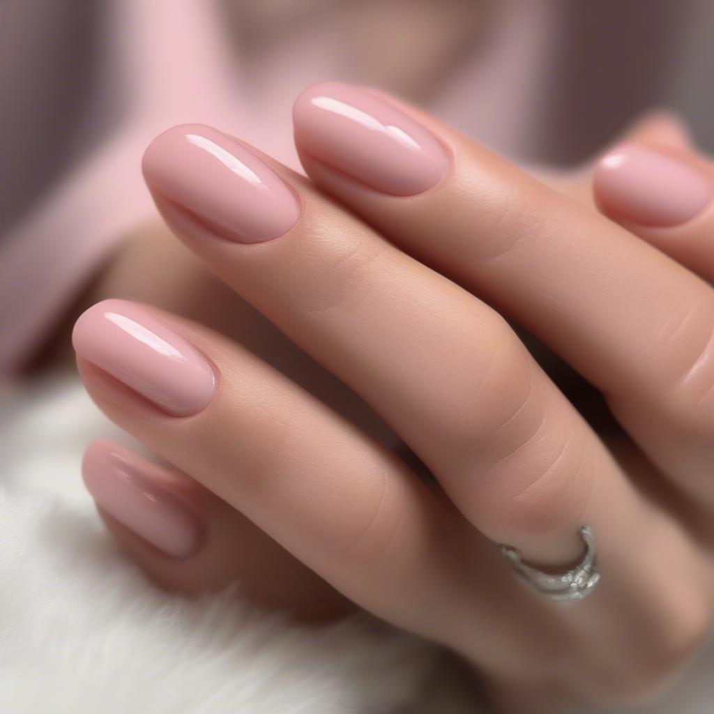 Long-lasting Sheer Pink Gel Manicure