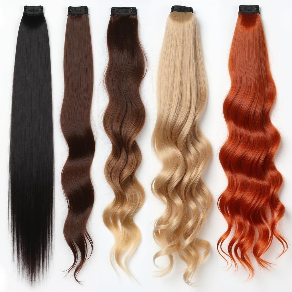 Various Styles of Longest Ponytail Extensions