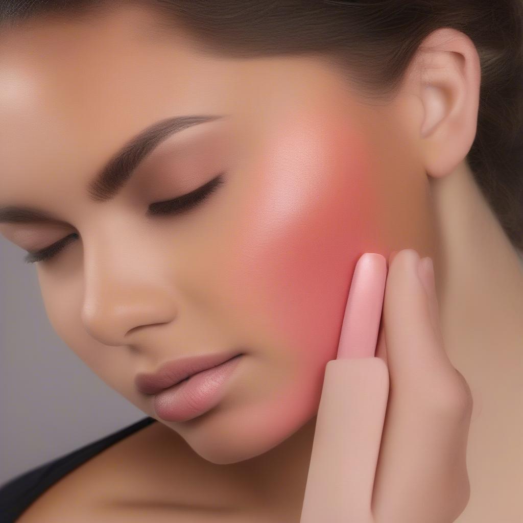 L'Oreal Infallible Paints Spicy Blush Application