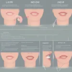 Lower Lip Lift Procedure Illustration