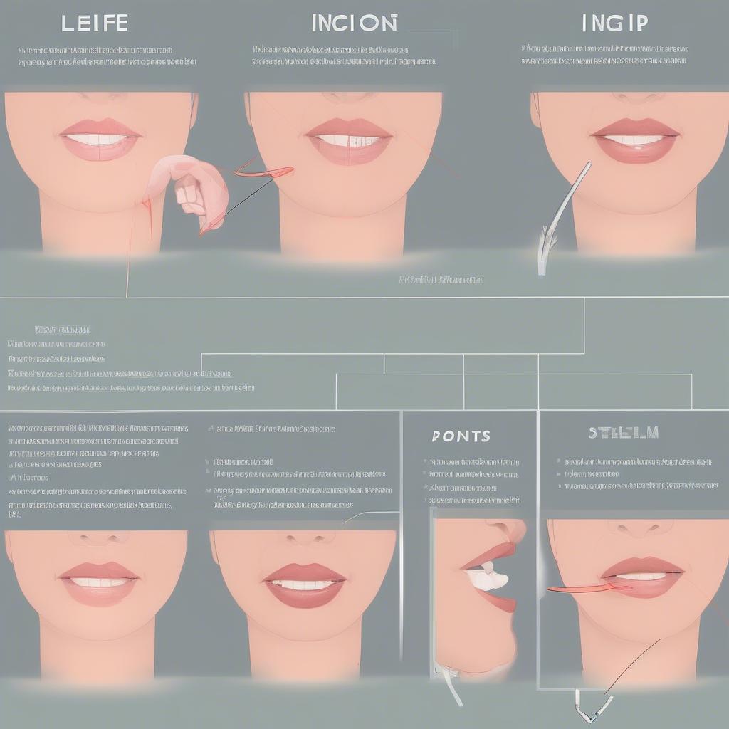 Lower Lip Lift Procedure Illustration