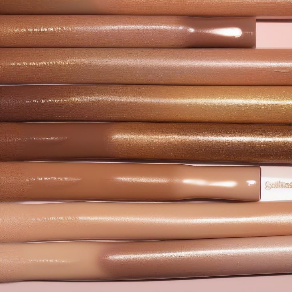 MAC Dazzleglass Money Honey Swatch on Different Skin Tones