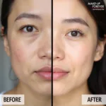 Makeup Forever Ultra HD Foundation Before and After