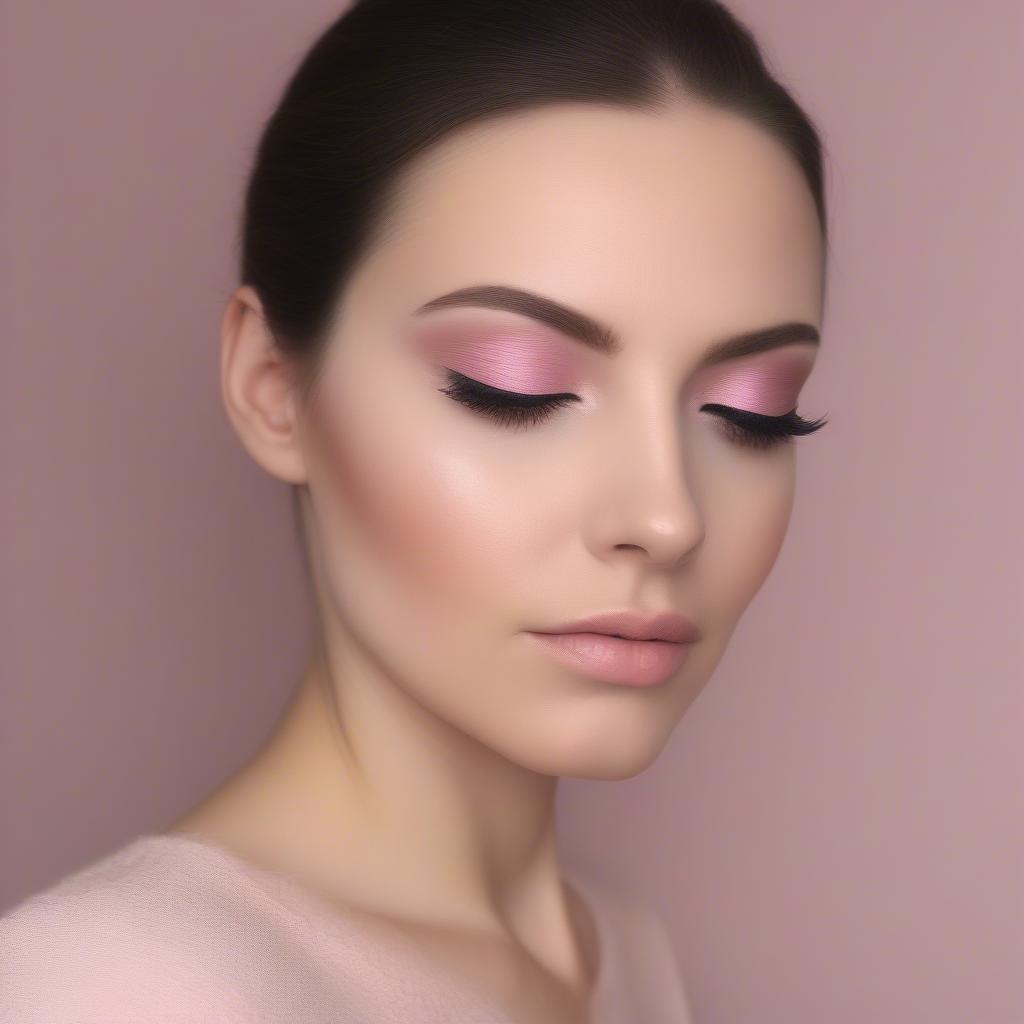 Cancer Pastel Pink Makeup Look