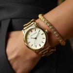 Marc by Marc Jacobs Gold Watch on Wrist