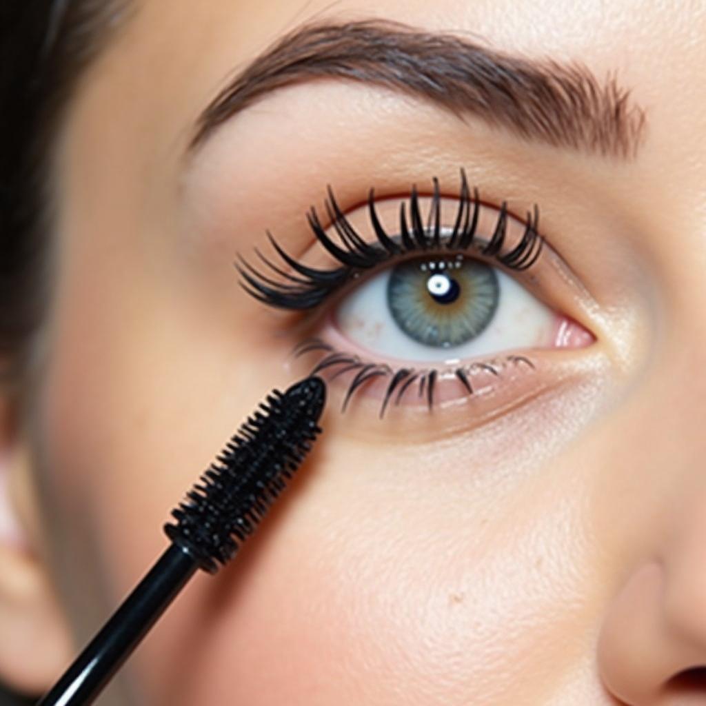 Applying Mascara for Spikey Lashes