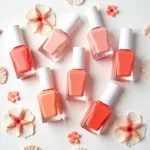 Different Shades of Matte Coral Nail Polish