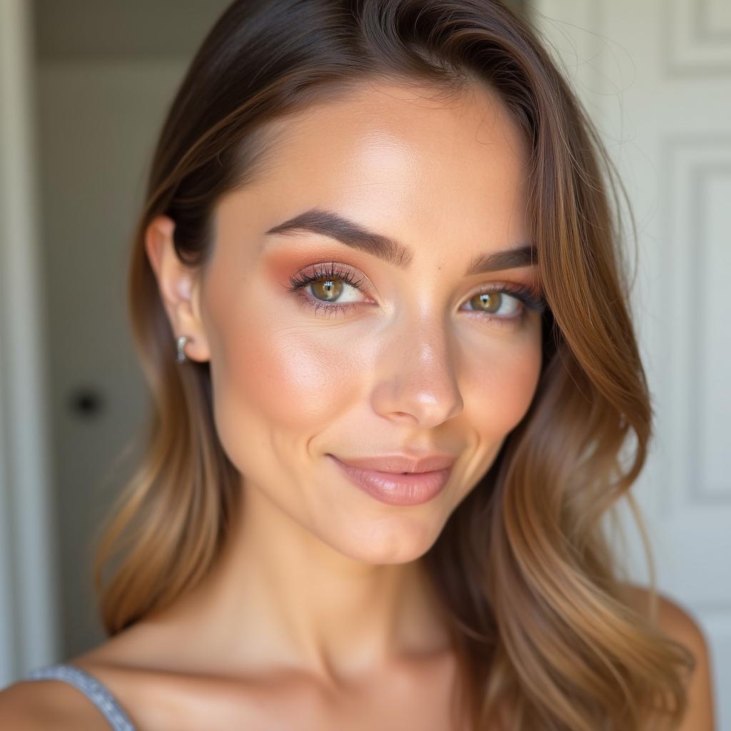 Matte Peach Eyeshadow for an Everyday Look