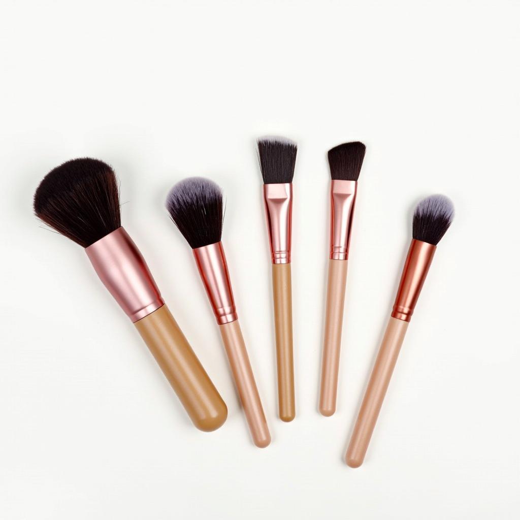 Various Medium Soft Makeup Brushes