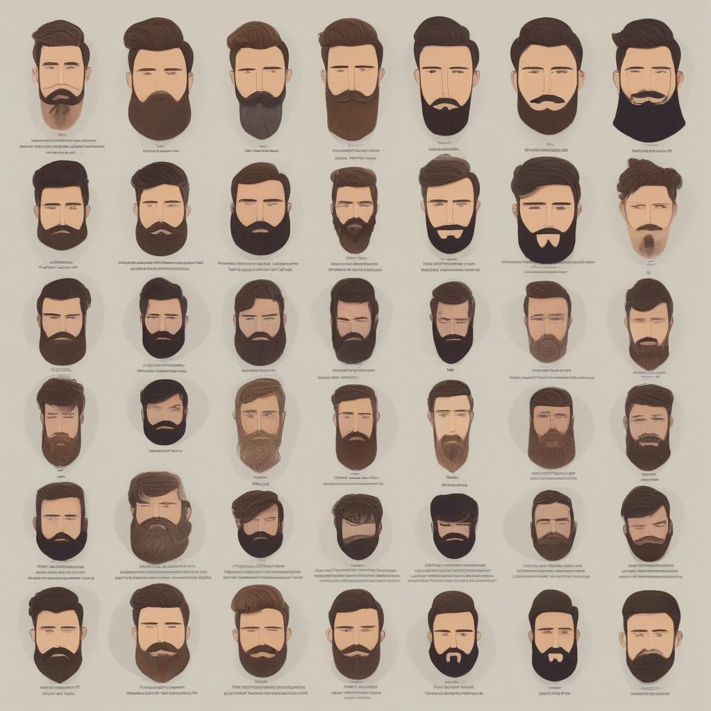 Men's Beard Facial Styles for Different Face Shapes