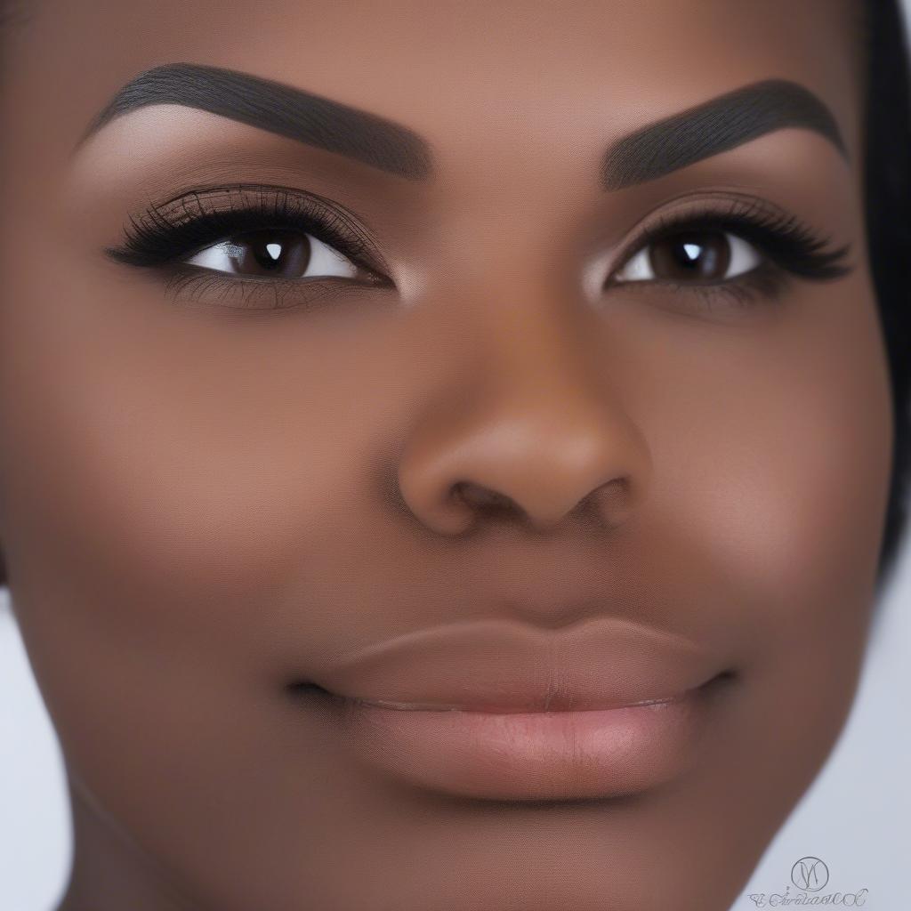 Microblading Artist Portfolio for Dark Skin