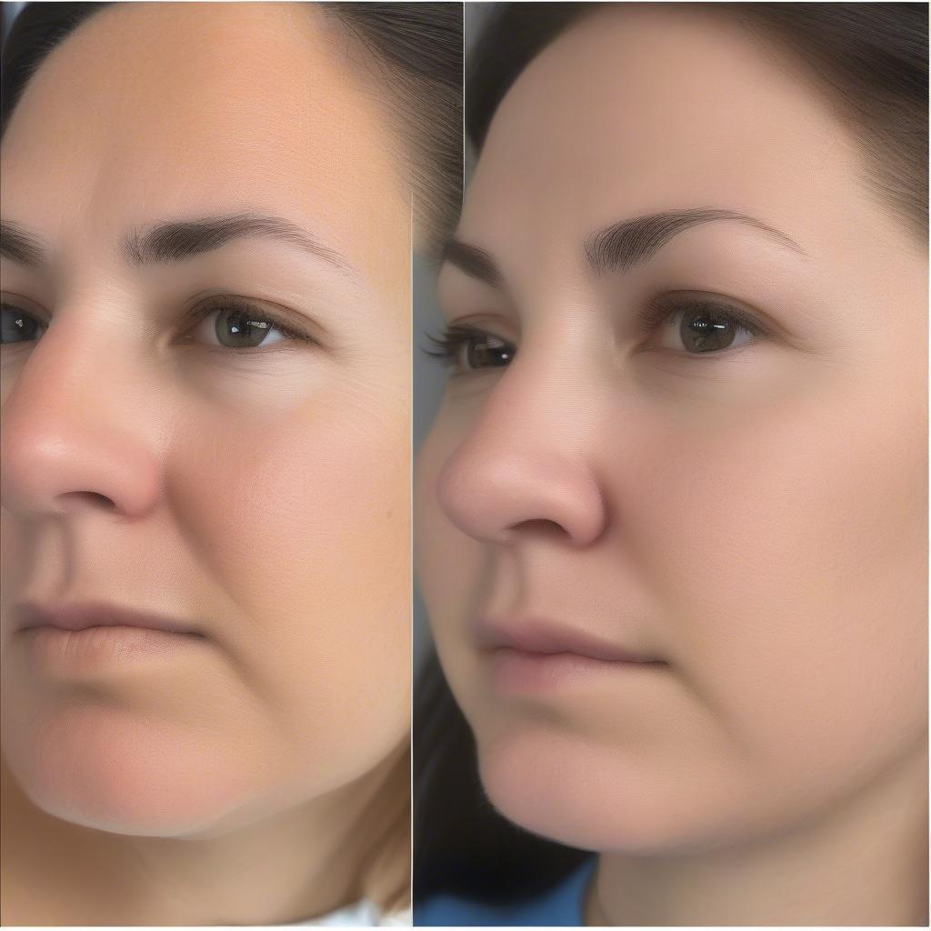 Microneedling for Pore Minimization Before and After