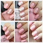 Creative Nail Art Designs with Milk Pink Base