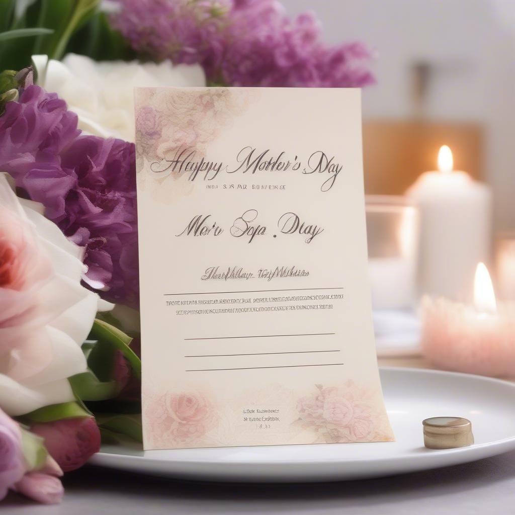 Mother's Day Spa Gift Certificate