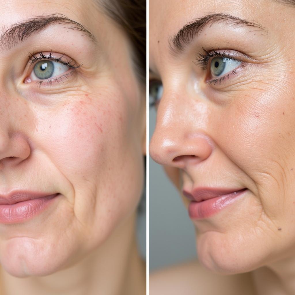 Murad Age Reform Cleanser Before and After