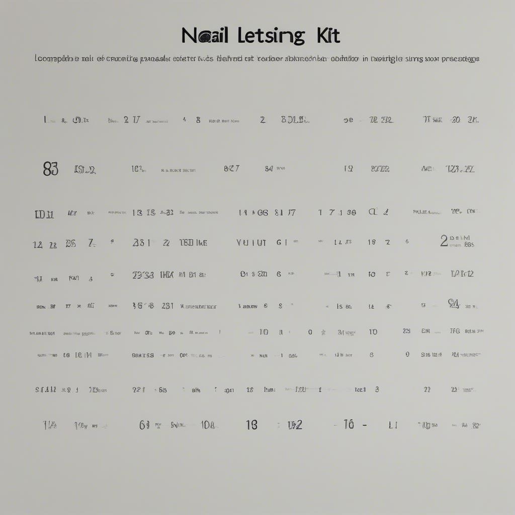 Nail Sizing Kit