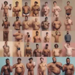 Men embracing body positivity through naked selfies