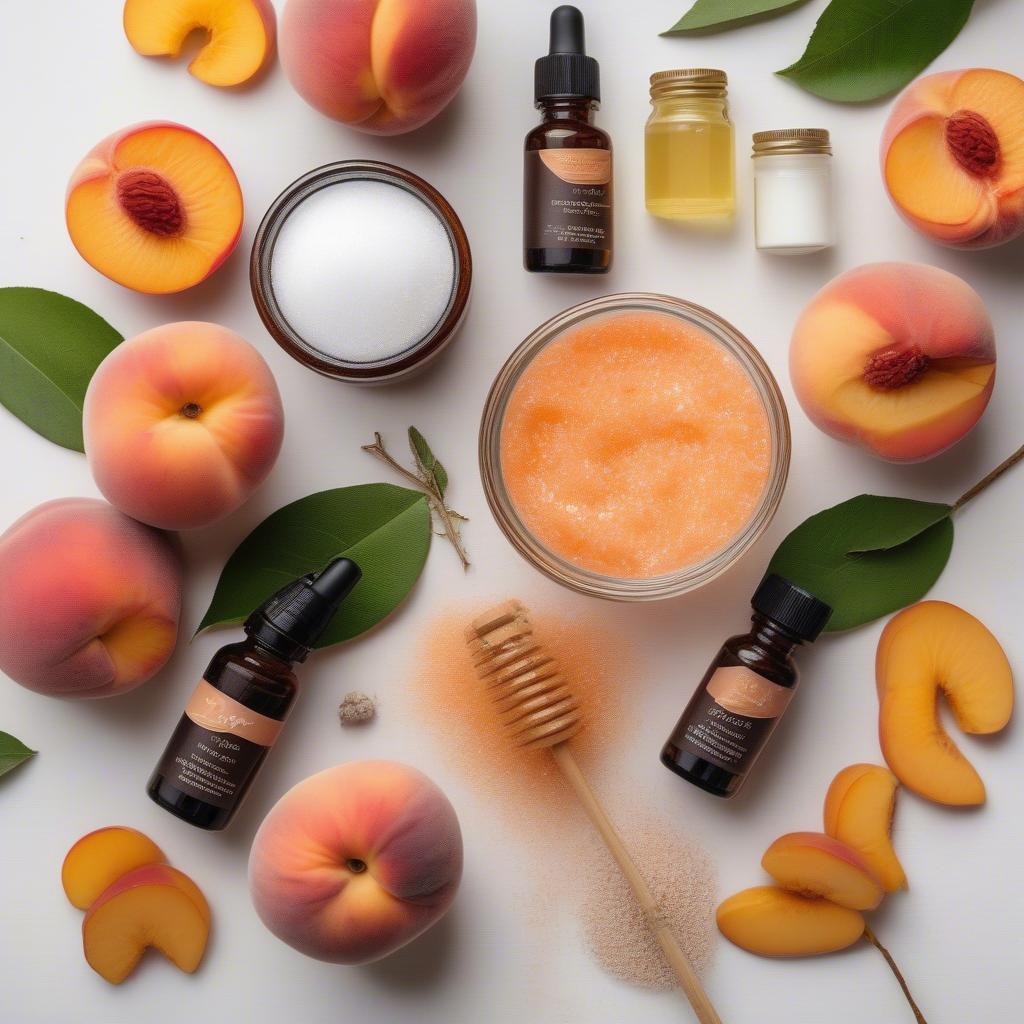 Ingredients of Natural Peach Face Scrub