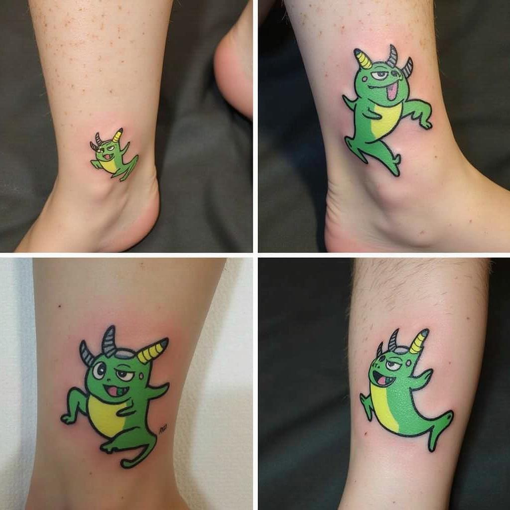 Placement Ideas for Neon Green Tattoos