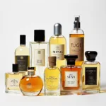 Collection of niche perfume bottles