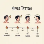 Nipple Tattoo Pain Scale Illustration