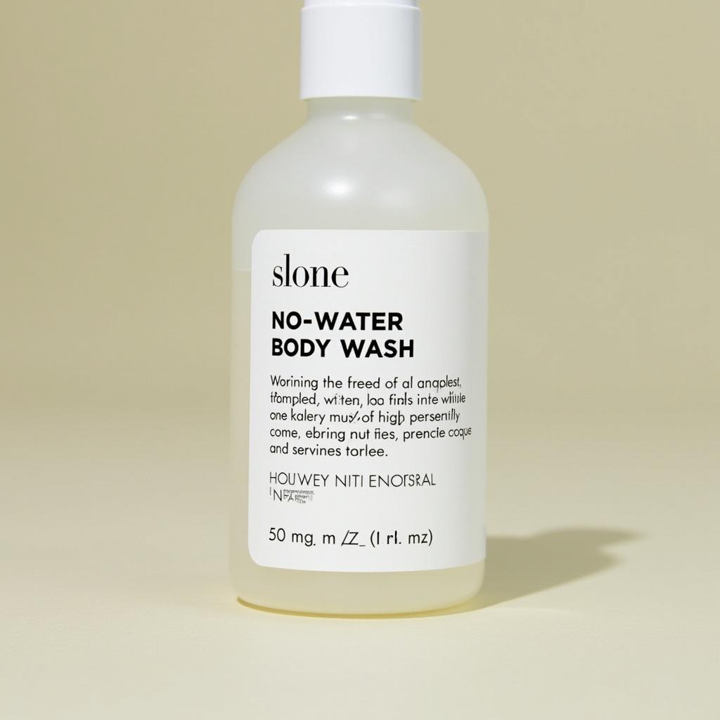 No Water Body Wash Ingredients