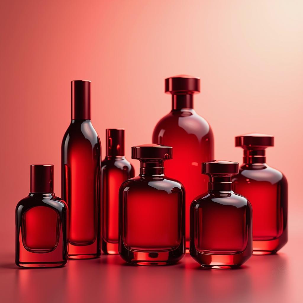 Noble Red Perfume Bottles