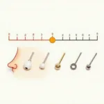 Nose Piercing Pain Level Illustration