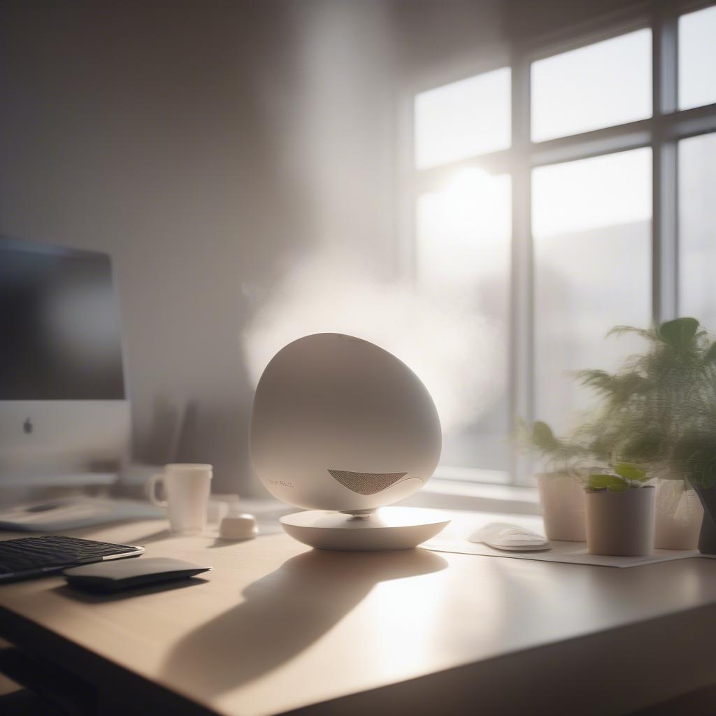 Office diffuser boosting productivity in a modern workspace