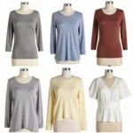 Examples of Ogee Necklines on Different Garments