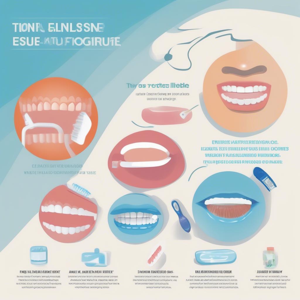 Oral hygiene routine incorporating whitening gum